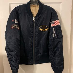 Vintage 2000 Padres Season Ticket Custom Bomber M